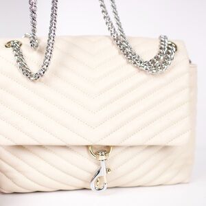 Rebecca Minkoff Ivory Chevron Shoulder Bag